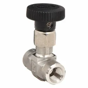 PARKER 4F-V6LK-SS-GR Needle Valve Straight 316 Stainless Steel 1/4 Inch Fnpt | AC2JCK 2KLC4 / 4F-V6LK-SS