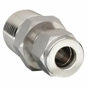 PARKER 4MSC8N-316 Compression Fitting, Two Ferrule Compression, 1/4 Inch Size, SS | AB2ZPF 1PZD2