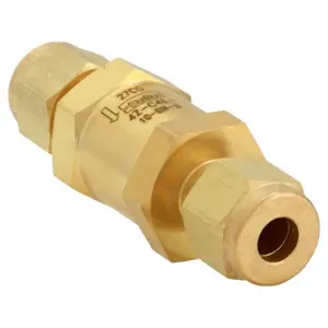 PARKER 4Z-C4L-10-BN-B Check Valve, 1/4 Inch Connection Size, Brass | AB3AWM 1RBF3