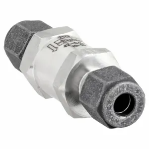 PARKER 4Z-C4L-10-SS Check Valve, SS, Single Ferrule Compression | AB3AWF 1RBD9