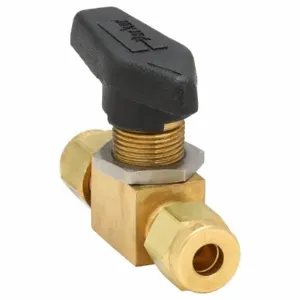 PARKER 4Z-MB4LPFA-BP Brass Ball Valve Compression x Compression 1/4 In | AB3APB 1RAJ6