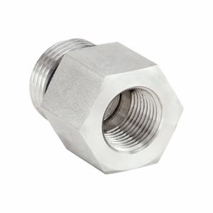 PARKER 16-1/2 F5OG-SS Adapter, 1 Inch X 1/2 Inch Fitting Pipe Size, Male Sae X Female Nptf, Stainless Steel | CT7CLV 60UW79