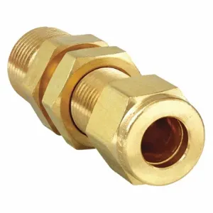 PARKER 6-6 FH2BZ-B Bulkhead Connector Brass CPI x M 3/8 inch | AF7GVF 20YZ63