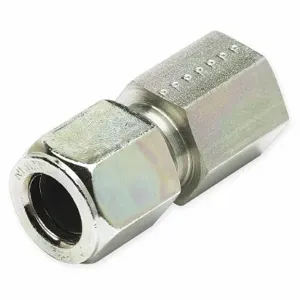 PARKER 12 GBU-S Tube Fitting, Straight, 3/4 Inch Outside Diameter, Flareless, Steel | AA9HFB 1DCX7