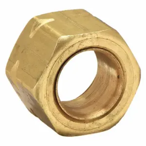 PARKER 61CA-6 Tube Nut, Brass, Compression, For 3/8 Inch Tube OD, 9/16-24 Threading Size, 100 PK | CT7KPY 6LH18