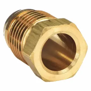 PARKER 61HD-3 Nut And Brass Sleeve, Brass, Compression, 3/8-24 Threading Size, 10 PK | CT7KBF 1VPH6