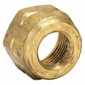 PARKER 61VL-4 Nut, Brass, Compression, 1/2-24 Threading Size, 1/2 Inch Overall Length, 10 PK | CT7HWC 1VPR5