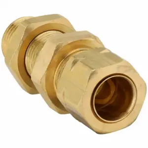 PARKER 62PCABH-6 Brass Compression Fitting, Brass, Compression x Compression | CT7DQG 791AM1