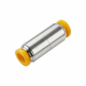 PARKER 62PLP-10M Metric Metal Push-to-Connect Fitting, Nickel Plated Brass | CT7JJT 791C63