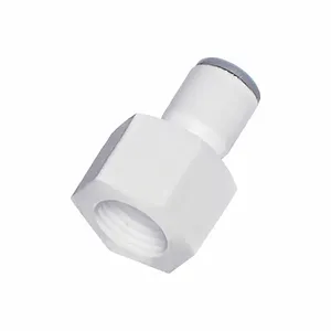 PARKER 6315 08 13WP2 Metric Plastic Push-to-Connect Fitting, Polymer, Push-to-Connect x FBSPT, 8 mm Tube OD | CT7JEK 791D24