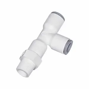 PARKER 6503 56 18WP2 Fractional Plastic Push-to-Connect Fitting, Polymer | CT7JBT 791D80