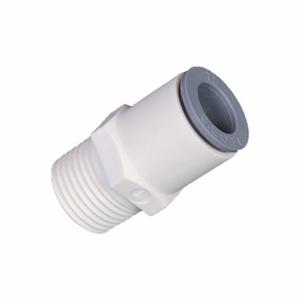 PARKER 6505 56 18WP2 Fractional Plastic Push-to-Connect Fitting, Polymer, Push-to-Connect x MNPT | CT7JCV 791D94