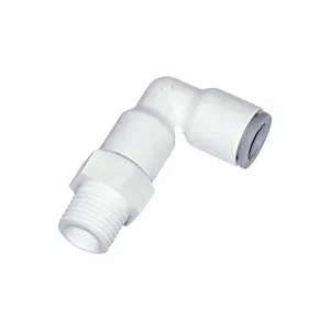 PARKER 6509 12 21WP2 Metric Plastic Push-to-Connect Fitting, Polymer, Push-to-Connect x MBSPT | CT7JER 791DA7