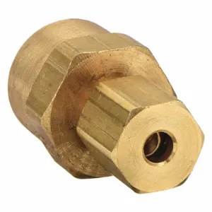 PARKER 66C-2-2 Connector, 1/8 Inch Outside Diameter, Brass | AB3TTL 1VDC8