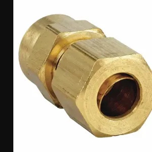 PARKER 66C-6-8 Connector, 3/8 Inch Outside Diameter, Brass | AB3TTR 1VDD4