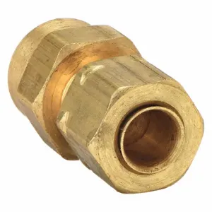 PARKER 66CA-6-4 Connector, 3/8 Inch Outside Diameter, Brass | AE9QJD 6LH66