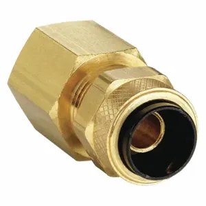 PARKER 66P-8-6 Connector, 1/2 Inch Outside Diameter, Brass | AB3WWE 1VPD4