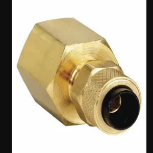 PARKER 66P-4-4 Connector, 1/4 Inch Outside Diameter, Brass | AB3WWB 1VPD1