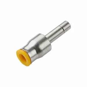 PARKER 67PLP-4M-10M Metric Metal Push-to-Connect Fitting, Nickel Plated Brass | CT7JHV 791AY6