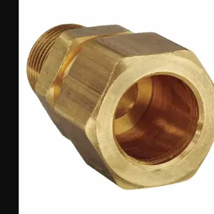 PARKER 68C-4-8 Connector, 1/4 Inch Outside Diameter, Brass | AB3TUB 1VDE4