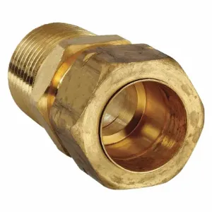 PARKER 68CA-10-8 Connector, 5/8 Inch Outside Diameter, Brass | AE9QJH 6LH94