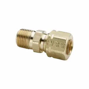 PARKER 68CA-3-1 Brass Compression Fitting, Brass, Compression x MNPT, 1/16 Inch Pipe Size | CT7DQM 791AT5