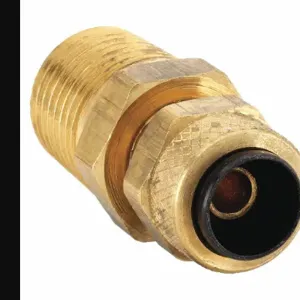 PARKER 68P-5-4 Connector, 5/16 Inch Outside Diameter, Brass | AB3WWJ 1VPE2