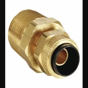 PARKER 68P-6-6 Connector, 3/8 Inch Outside Diameter, Brass | AB3WWM 1VPE5