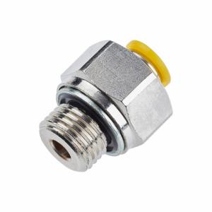 PARKER 68PLP-10M-8G Metric Metal Push-to-Connect Fitting, Brass, Push-to-Connect x BSPP, 12 mm Tube OD | CN8LYF 791C90