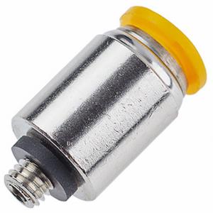 PARKER 68PLPR-6M-4G Metric Metal Push-to-Connect Fitting, Brass, Push-to-Connect x BSPP, 6 mm Tube OD | CN8LZJ 791CA0