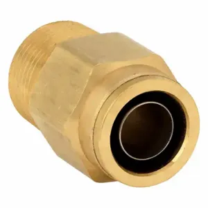 PARKER 68PTC-12-12 Male Connector, Brass, Push-to-Connect x MNPT, 3/4 Inch Size Tube OD | CT7HJP 52WT32