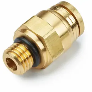 PARKER 68PTC-4-MA16 Composite Dot Push-To-Connect Fitting, Brass, Push-To-Connect X Metric | CT7EZR 791CZ7