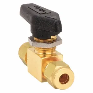 PARKER 6A-MB6LPFA-BP Brass Ball Valve Compression x Compression 3/8 In | AB3ANW 1RAH1