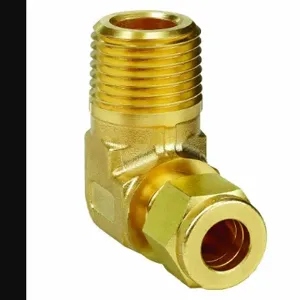 PARKER 8MSEL6N-B Compression Fitting, Two Ferrule Compression, 1/2 Inch Size, Brass | AF7GQZ 20YY86