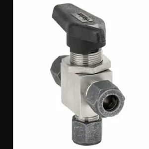 PARKER 6Z-MB6XPFA-SSP Stainless Steel Ball Valve 3-way Compression 3/8 In | AB3YWA 1WBK2