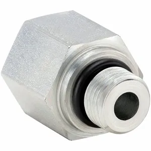 PARKER 8-4 F5OG5-S Straight Reducer/Expander, Steel, 1/2 Inch x 1/4 Inch Size Fitting Pipe Size | CV3WTK 60VA61