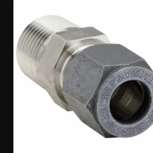 PARKER 12 FBU-SS Tube Fitting, Straight, 3/4 Inch Outside Diameter, Flareless, SS | AA9HEB 1DCU4