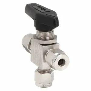 PARKER 8A-MB8XPFA-SSP Stainless Steel Ball Valve 3-way Compression 1/2 In | AB3BDE 1RCK9