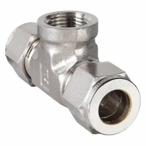 PARKER 8FBT6N-316-GR Branch Tee 316 Stainless Steel Compression x F 1/2in x 3/8in | AC2JAQ 2KKW8 / 8FBT6N-316