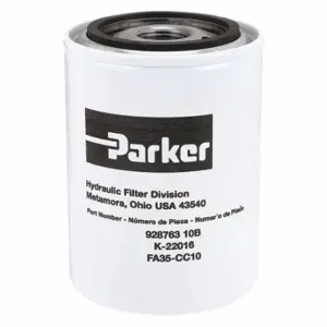 PARKER 928763 Hydraulic Filter Element, 20 GPM Max. Flow, 150 PSI Max. Pressure, Fiberglass, 4ZC87 | CT7GLF 4ZC82