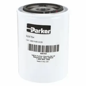 PARKER 928764 Hydraulic Filter Element, 20 GPM Max. Flow, 150 PSI Max. Pressure, Fiberglass, 4ZC88 | CT7GHD 4ZC83