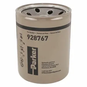 PARKER 928767 Hydraulic Filter Element, 50 GPM Max. Flow, 150 PSI Max. Pressure, Fiberglass, 4ZC90 | CT7GHL 4ZC85