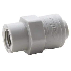 PARKER A8FC6-MG Push to Connect Fitting, Plastic, Acetal | BT6YBY