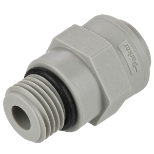 PARKER A6ST9-MG Push-to-Connect-Fitting, Kunststoff, Acetal | BT6XZH