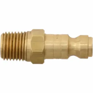 PARKER B2C Nipple, 1/4 Inch Body Size, 1/4-18 Inch Thread Size, Brass | AC4WDH 30N392