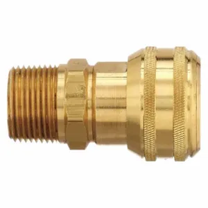 PARKER B38J Quick Coupling, 1 Inch Thread Size, Brass | AC4VVW 30N219