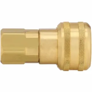 PARKER B37E Quick Coupling, 3/8 Inch Thread Size, Brass | AC4VVQ 30N214