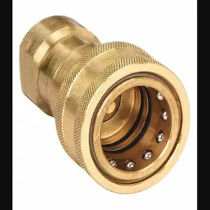 PARKER BH3-60 Quick Coupling, 3/8 Inch NPTF, Multi-Purpose, Brass | AC4XNT 31A847