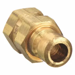 PARKER BPN352F Nipple, 3/8 Inch Body Size, 1/4-18 Inch Thread Size, Brass | AG6UBV 48C216