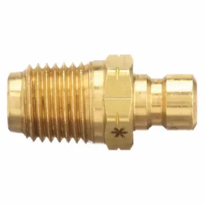 PARKER BPV252 Nipple, 1/4 Inch Body Size, 1/4-18 Inch Thread Size, Brass | AG6UDM 48C258